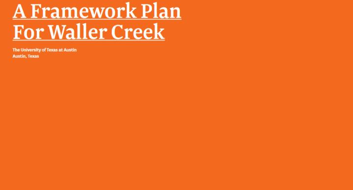 Waller Creek Framework Plan
