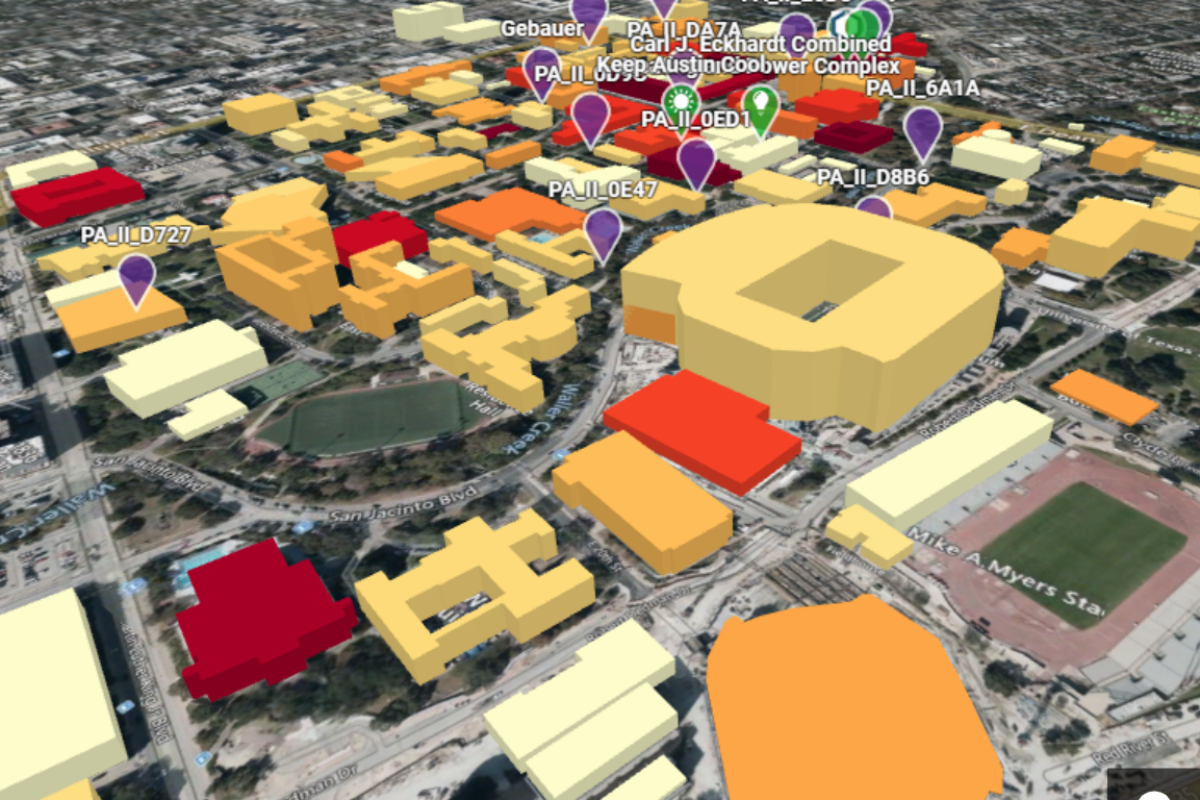 Digital Twin Energy Project Screen capture from the interactive Digital Twin energy map project.