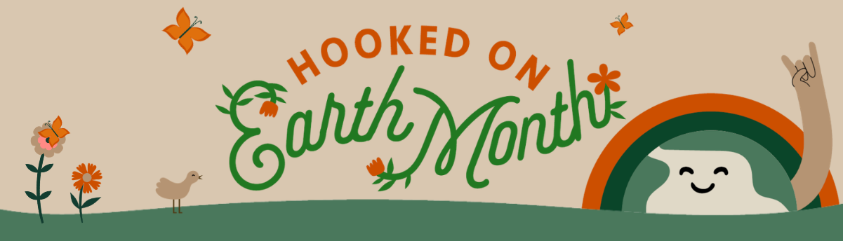 A happy Earth gives a 'hook 'em'