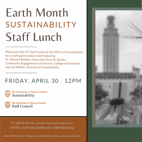 Earth Month Staff Sustainability Lunch