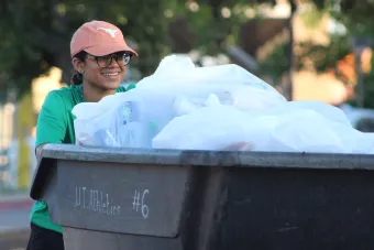 Sustainability Squad sorts game-day waste