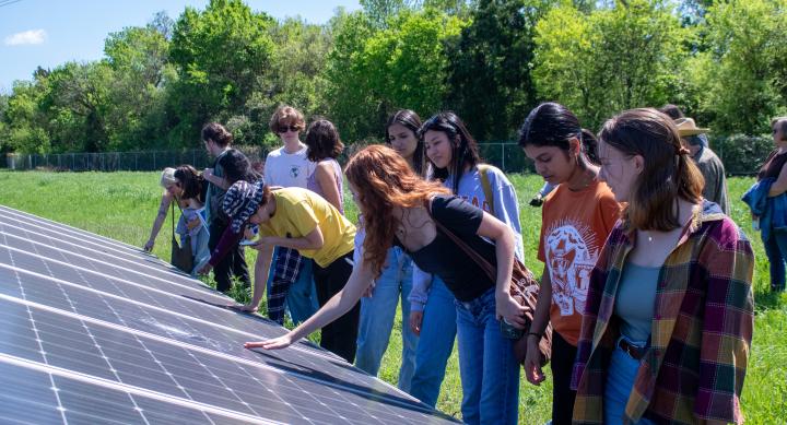 Solar panel farm tour 