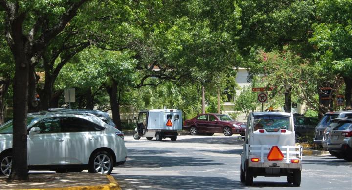 Electric carts, UT Austin