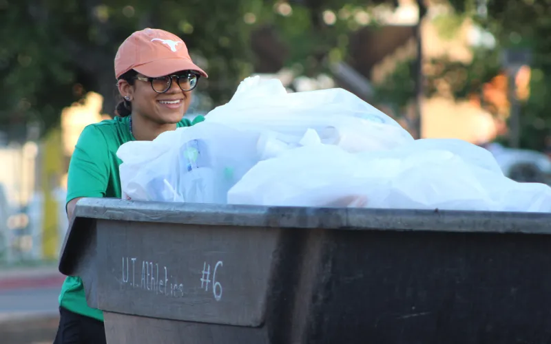 Sustainability Squad sorts game-day waste